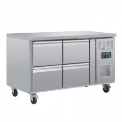Table réfrigérée GN 1/1 ventilée 4 tiroirs Polar Série U DA547 Polar