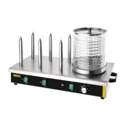CHARIOT BAIN-MARIE À EAU 3XGN 1/1 AVEC SOUBASSEMENT CHAUFFANT HORIZONTAL CASSELIN CCBM3CH