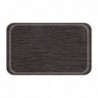 Plateau Euronorme en mélamine Roltex antidérapant 530x370mm wengé DA716 Roltex