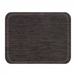 Plateau de service en mélamine Roltex Self antidérapant 46x36cm wengé DA718 Roltex