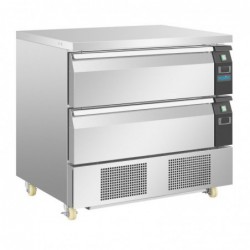 Soubassement double réfrigération 2 tiroirs Polar Série U 4x GN 1/1 DA996 Polar