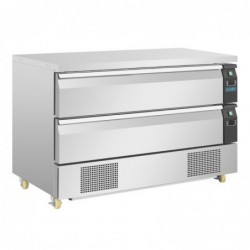 Soubassement double réfrigération 2 tiroirs Polar Série U 6x GN 1/1 DA997 Polar