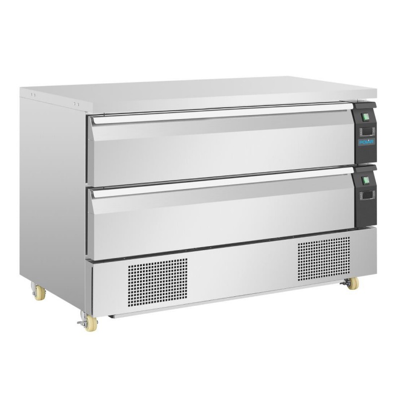 Soubassement double réfrigération 2 tiroirs Polar Série U 6x GN 1/1 DA997 Polar Soubassement double réfrigération 2 tiroirs Polar Série U 6x GN 1/1 DA997 Polar