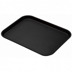 Plateau rond fibre de verre antidérapant Treadlite Cambro noir 45