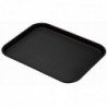 Plateau rond fibre de verre antidérapant Treadlite Cambro noir 45