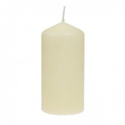 Bougies hautes cylindriques ivoire Bolsius 120mm (lot de 12) DB087 Bolsius