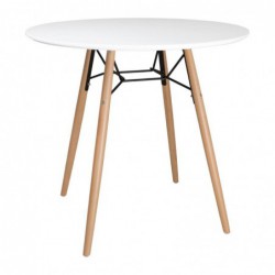 Table ronde blanche Bolero Arlo 798mm DB218 Bolero