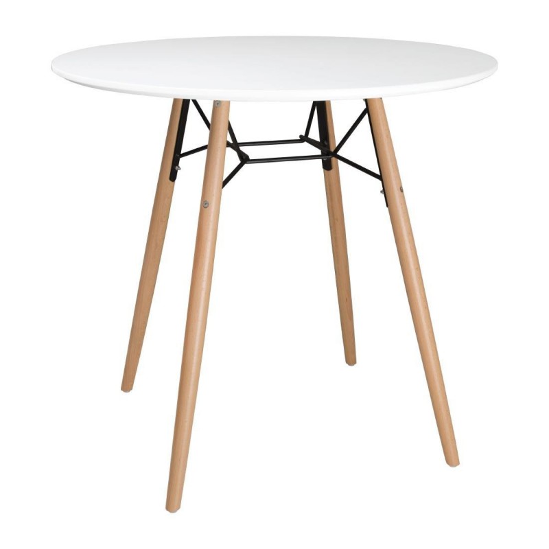 Table ronde blanche Bolero Arlo 798mm DB218 Bolero Table ronde blanche Bolero Arlo 798mm DB218 Bolero