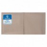 Serviettes cocktail kraft recyclées 250mm 2 plis pliage 1/4 (lot de 2000) DB485 Swantex