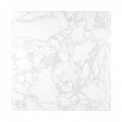 Plateau de table carré effet marbre Bolero blanc 600mm DC301 Bolero