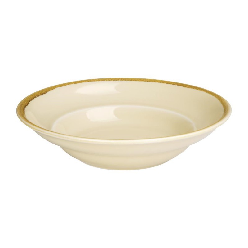 Assiettes à pâtes Olympia Kiln couleur sable 250mm (lot de 4) DC304 Olympia Assiettes à pâtes Olympia Kiln couleur sable 250mm (lot de 4) DC304 Olympia