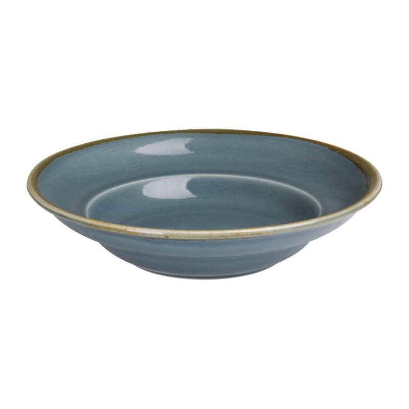 Assiettes à pâtes Olympia Kiln couleur océan 250mm (lot de 4) DC305 Olympia Assiettes à pâtes Olympia Kiln couleur océan 250mm (lot de 4) DC305 Olympia