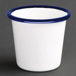 Pot à sauce en acier émaillé bleu et blanc Olympia 114ml  DC383 Olympia