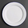 Assiette plate en acier émaillé Olympia 300mm lot de 6 DC388 Olympia