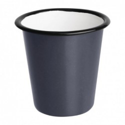 Gobelets en acier émaillé gris et noir Olympia 310ml DC393 Olympia