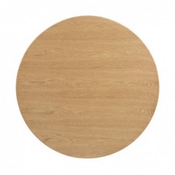 Plateau de table rond pré-percé coloris frêne naturel Bolero 600mm DC469 Bolero
