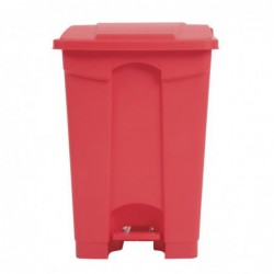 Poubelle de cuisine à pédale Jantex rouge 45L DC708 Jantex