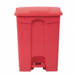 Poubelle de cuisine à pédale Jantex rouge 65L DC710 Jantex