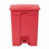 Poubelle de cuisine à pédale Jantex rouge 65L DC710 Jantex