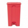 Poubelle de cuisine à pédale Jantex rouge 87L DC712 Jantex