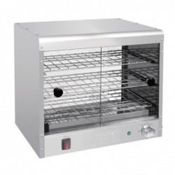 Vitrine chauffante économique Buffalo - Capacité 30 tartes DC858 Buffalo