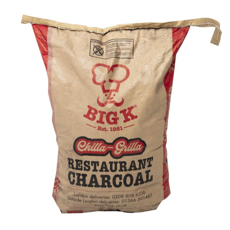 Charbon de bois naturel de restaurant Big K 12kg DC868 Big K Charbon de bois naturel de restaurant Big K 12kg DC868 Big K