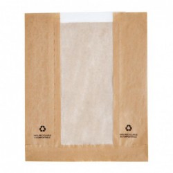Sachets en papier avec fenêtre glassine Fiesta Compostable (lot de 1000) DC875 Fiesta Compostable