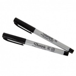 Marqueurs ultra fins permanents noirs Sharpie (lot de 2) DE707 Sharpie