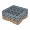 Casier à verres 16 compartiments Camrack Cambro beige hauteur max 174mm DE783 Cambro