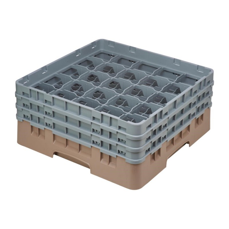 Casier à verres 25 compartiments Camrack Cambro beige hauteur max 174mm DE789 Cambro Casier à verres 25 compartiments Camrack Cambro beige hauteur max 174mm DE789 Cambro
