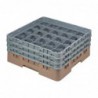 Casier à verres 25 compartiments Camrack Cambro beige hauteur max 174mm DE789 Cambro
