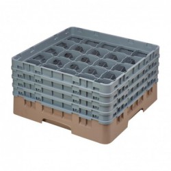 Casier à verres 25 compartiments Camrack Cambro beige hauteur max 215mm DE790 Cambro