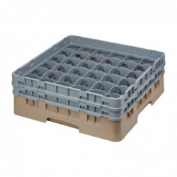 Casier à verres 36 compartiments Camrack Cambro beige hauteur max 133mm DE794 Cambro