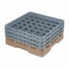 Casier à verres 36 compartiments Camrack Cambro beige hauteur max 174mm DE795 Cambro