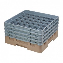 Casier à verres 36 compartiments Camrack Cambro beige hauteur max 215mm DE796 Cambro