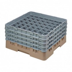 Casier à verres 49 compartiments Camrack Cambro beige hauteur max 215mm DE799 Cambro