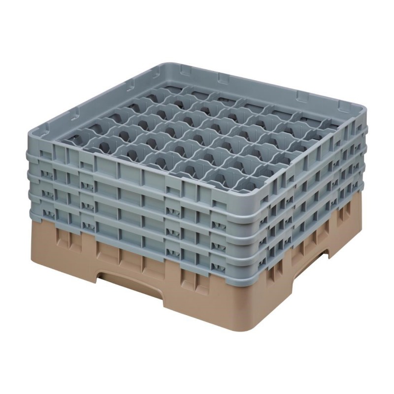 Casier à verres 49 compartiments Camrack Cambro beige hauteur max 215mm DE799 Cambro Casier à verres 49 compartiments Camrack Cambro beige hauteur max 215mm DE799 Cambro