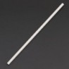 Pailles en papier compostables Fiesta Compostable blanches DE925 Fiesta