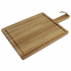 Petit planche à steak en bois d'acacia massif Olympia DF054 T&G Woodware