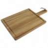 Petit planche à steak en bois d'acacia massif Olympia DF054 T&G Woodware