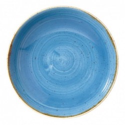 Assiettes coupes rondes Churchill Stonecast Cornflower Blue 184mm (Lot de 12) DF777 Churchill