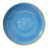 Assiettes coupes rondes Churchill Stonecast Cornflower Blue 184mm (Lot de 12) DF777 Churchill