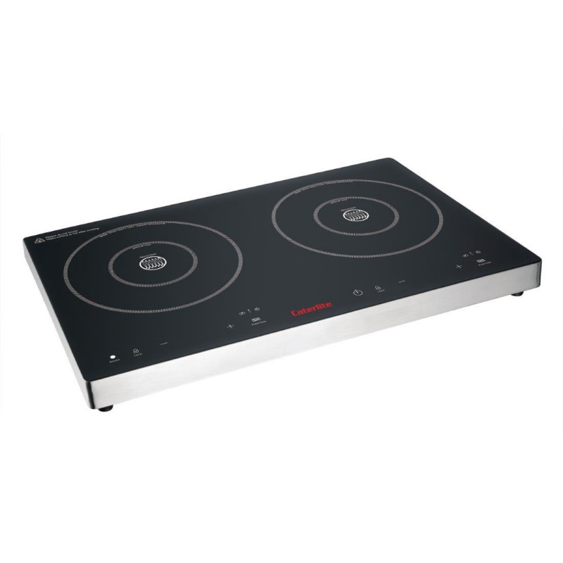 Double plaque de cuisson induction à commande tactile Caterlite 3 kW DF824 Caterlite Double plaque de cuisson induction à commande tactile Caterlite 3 kW DF824 Caterlite