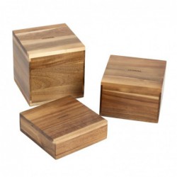 Réhausses en acacia Olympia 50/100/150(H)mm (lot de 3) DF875 Olympia