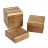 Réhausses en acacia Olympia 50/100/150(H)mm (lot de 3) DF875 Olympia