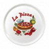 Assiettes à pizza en porcelaine 31 cm Saturnia décor La pizza (lot de 6) DJ957 Saturnia