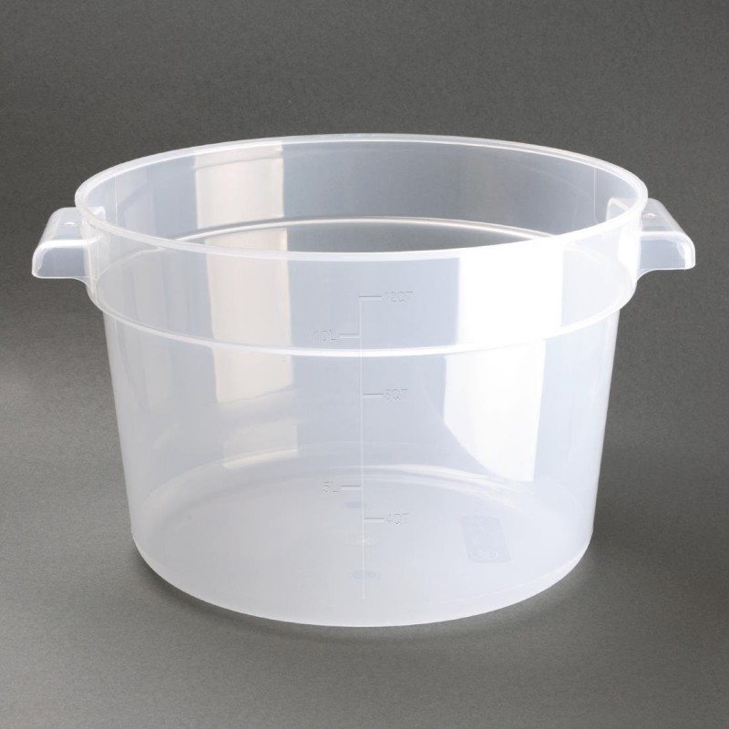 Conteneur alimentaire rond en polypropylène Vogue 10L DJ961 Vogue Conteneur alimentaire rond en polypropylène Vogue 10L DJ961 Vogue
