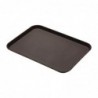 Plateau de service rectangulaire fibre de verre antidérapant Camtread Cambro bronze 450x650mm DK247 Cambro