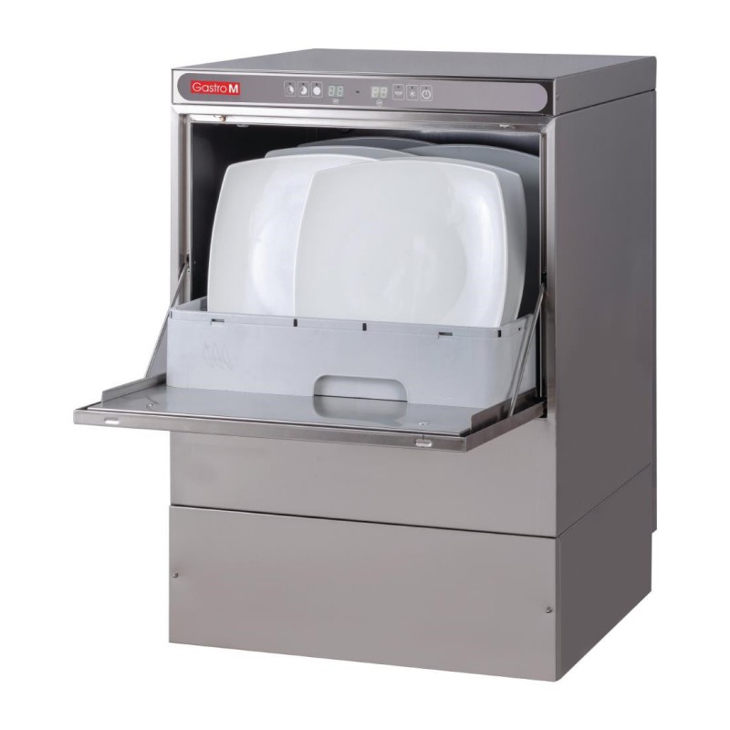 Lave-vaisselle Maestro Gastro M 50x50 400V avec pompe de vidange doseur détergent et break tank DK358 Gastro M Lave-vaisselle Maestro Gastro M 50x50 400V avec pompe de vidange doseur détergent et break tank DK358 Gastro M