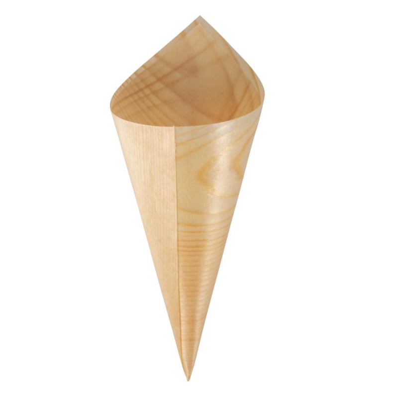 Cônes biodégradables en peuplier Fiesta Compostable 75x170mm (lot de 100) DK389 Fiesta Cônes biodégradables en peuplier Fiesta Compostable 75x170mm (lot de 100) DK389 Fiesta